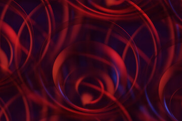 Abstract red background. 3d illustration, 3d rendering