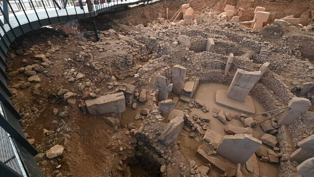 Gobeklitepe in Sanliurfa, Turkey. The Ancient Site of Gobekli Tepe is The Oldest Temple of the World. UNESCO World Heritage site.