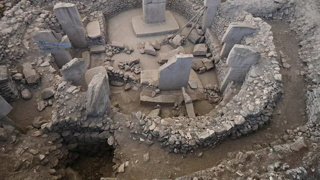 Gobeklitepe in Sanliurfa, Turkey. The Ancient Site of Gobekli Tepe is The Oldest Temple of the World. UNESCO World Heritage site.