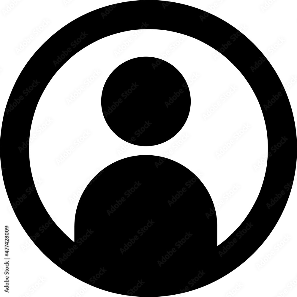 Poster user vector icon on white background..eps