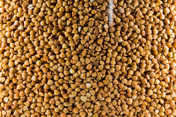 brown buckwheat close-up