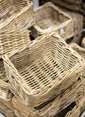 wooden baskets from twigs