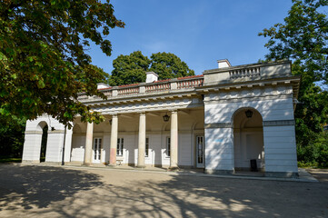 Palace in Royal Baths Park in Warsaw