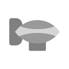 Zeppelin Flat Grey Scale Vector Icon Design © JV Design49