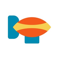 Zeppelin Flat Vector Icon Design © JV Design49