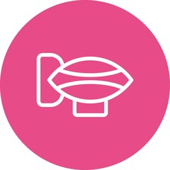 Zeppelin Line circle Vector Icon Design © JV Design49