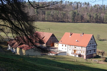 Fototapeta na wymiar Wolferhof bei Breuberg-Hainstadt
