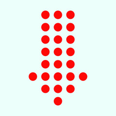 Red arrow icon vector EPS- 10