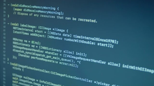 Objective-C Machine Learning Scroll and Typing Code