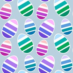 Easter seamless pattern with eggs for wallpaper and fabrics and textiles and packaging and gifts 