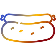 hotdog gradient icon
