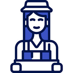 woman one color icon