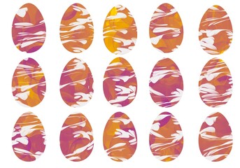 Easter set with eggs for wallpaper and fabrics and textiles and packaging and gifts 