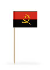 Small Flag of Angola on a Toothpick
