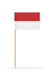 Small Flag of Indonesia on a Toothpick