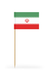 Small Flag of Iran on a Toothpick