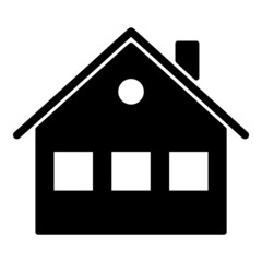 House Flat Icon Isolated On White Background