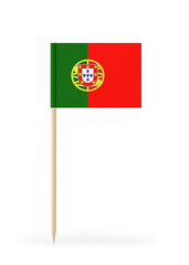 Small Flag of Portugal on a Toothpick