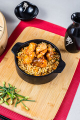 Asian Food Pad Thai Wok Flavor Pasta Rice Chicken Shrimp Perfect Plate Salad