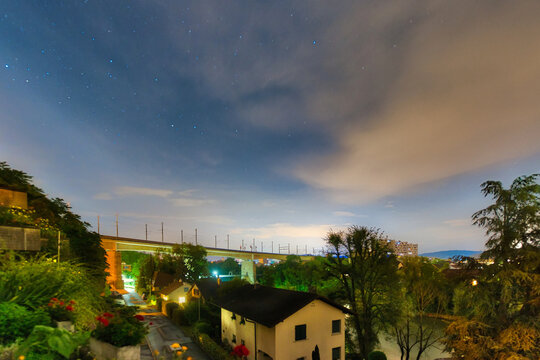 Nachthimmel mit Wolken