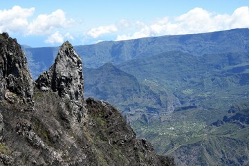 Naklejka premium Maido, île de la Réunion, Océan Indien