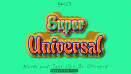 super universal text effect