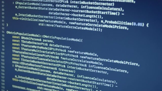 C++ CPP Machine Learning Scroll and Typing Code