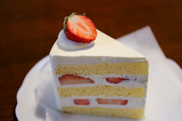cake with strawberry, ショートケーキ