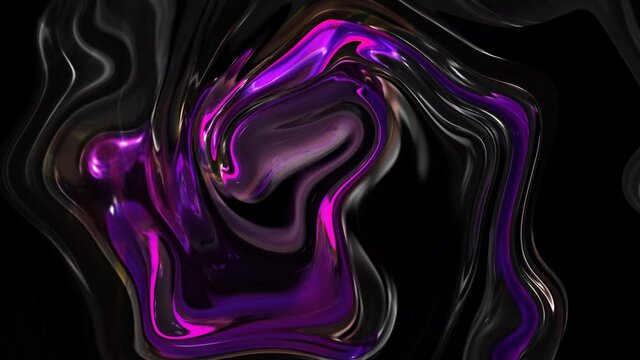 Abstract background oily glossy material twisted liquid animation, Background holographic liquid animation, Abstract marble liquid effect