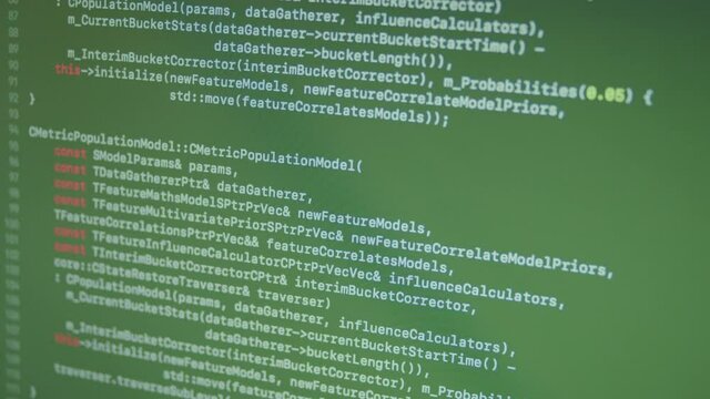 C++ CPP Machine Learning Scroll and Typing Code
