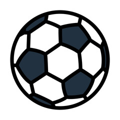 Fototapeta premium Icon Of Football Ball
