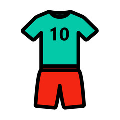 Icon Of Football Uniform