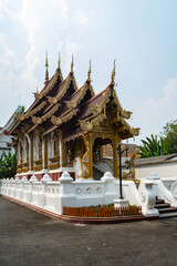 Naklejka premium Part of the buddhist temple Wat Saen Muang Ma Luang, Chiang Mai, Thailand.