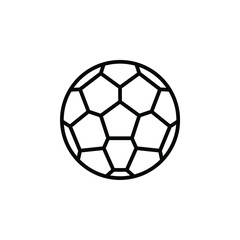 Fototapeta premium Football, Soccer, Sport, Ball, Game Line Icon, Vector, Illustration, Logo Template. Suitable For Many Purposes.