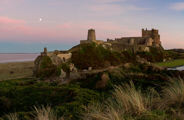 Bamburgh Castle at Sunset