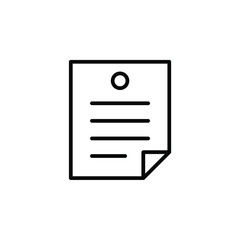 Notes, Notepad, Notebook, Memo, Diary, Paper Line Icon, Vector, Illustration, Logo Template. Suitable For Many Purposes.