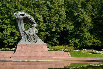 The Frederic Chopin Monument in Warsaw