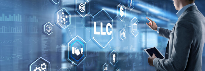 LLC. Limited Liability Company. Business Technology Internet