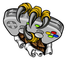 Ripping Gamer Claw Talon Video Game Controller © Christos Georghiou