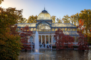 Palacio de Cristal en Parque El Retiro, Madrid, Espa&ntilde;a