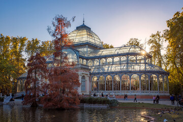 Palacio de Cristal en Parque El Retiro, Madrid, Espa&ntilde;a