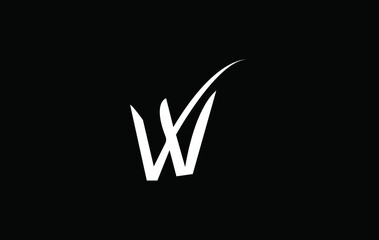 WV Letter Logo Design. Creative Modern W V Letters icon vector Illustration