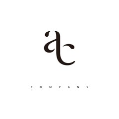 Initial AC Logo Design Vector