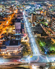 群馬県庁から見る前橋市街地の夜景