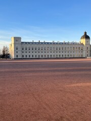Gatchina Palace. Museum. Square in front of the palace. High quality photo
