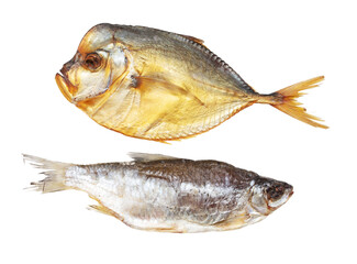 Smoked Dorado fish and dried roach