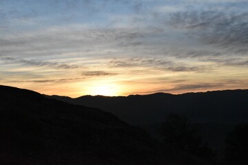 Fototapeta premium sunset in the mountains