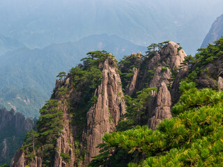 Gele bergen, Anhui, Huangshan, China, Azië, Stockfoto