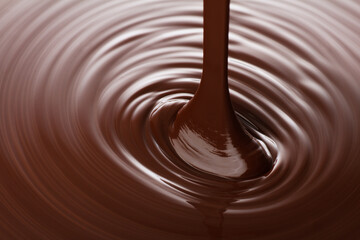 Obraz na płótnie Canvas 溶けたチョコレートの渦