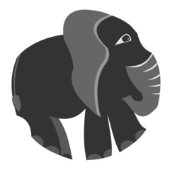 Logo arrondi éléphant